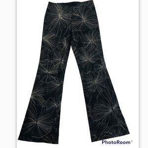 Rare Esther chen all over floral embroidered flare pants